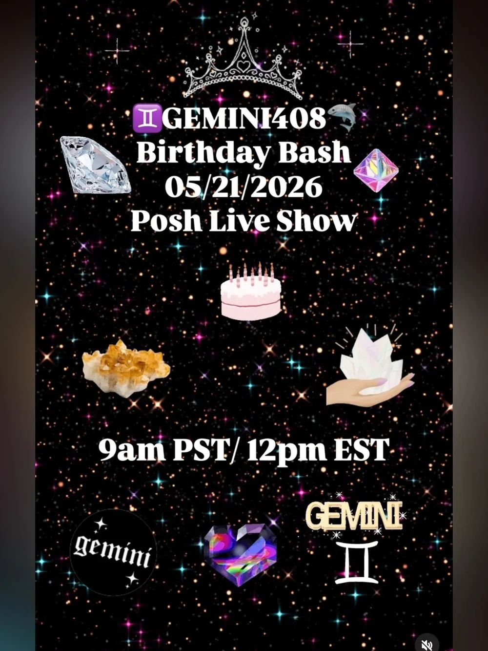 ♊️Gemini408🦈 BIRTHDAY LIVE CRYSTAL SHOW 05/21/26***ALL SALES ARE FINAL***